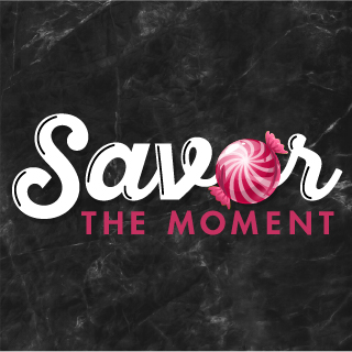 Savor the Moment logo with little candy